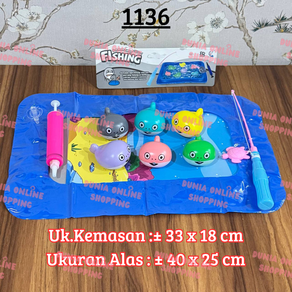 Mainan Pancing Ikan Baby Shark / Mainan Edukasi Pancingan / Mainan Baby Shark / Mainan Montessori