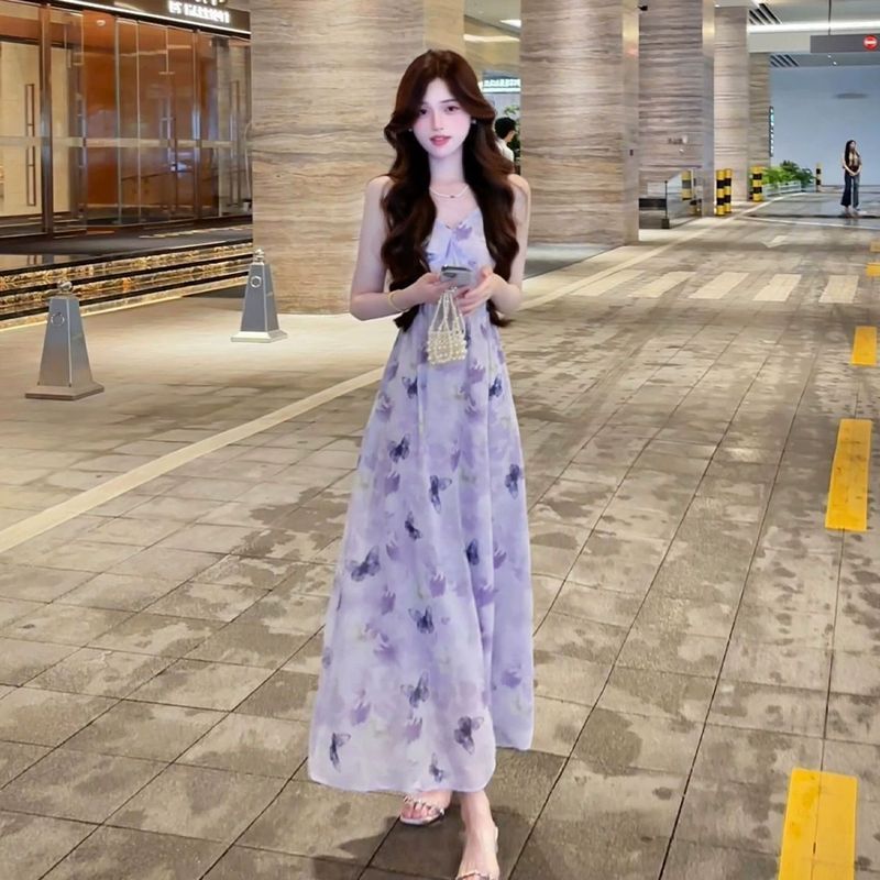 [COD] Gaun slip wanita model baru, gaun panjang yang ramping dan cantik