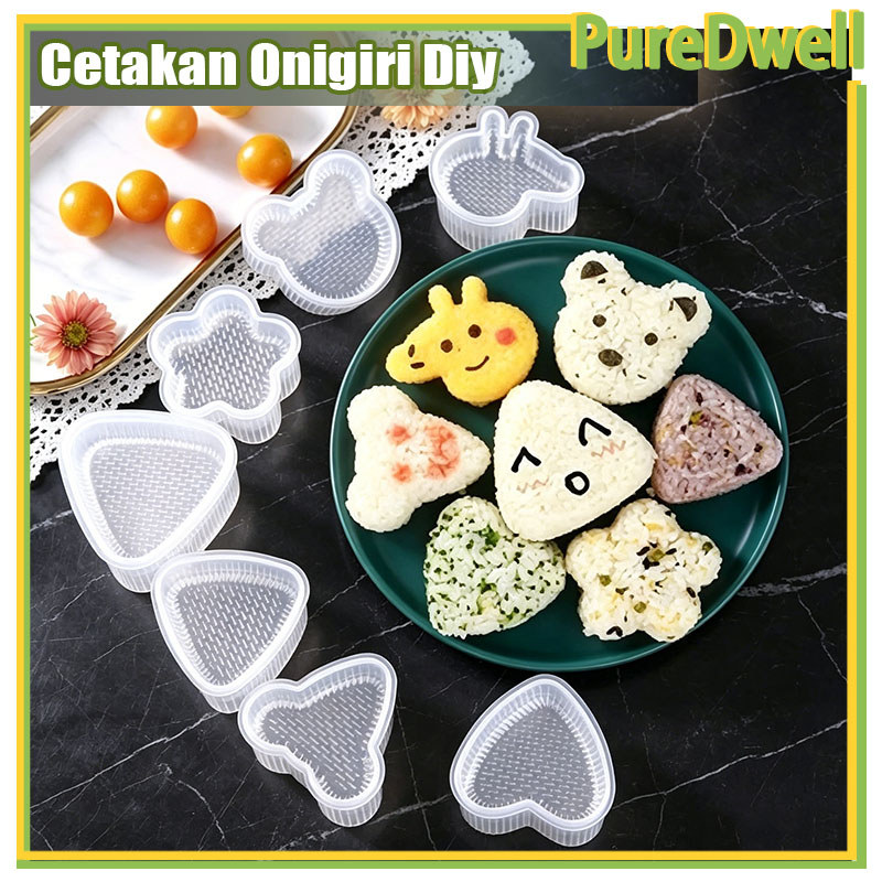 Cetakan Onigiri Diy/Cetakan Onigiri Anak/Cetakan Bento Sushi Onigiri Jepang/Onigiri Anti Lengket/Cet