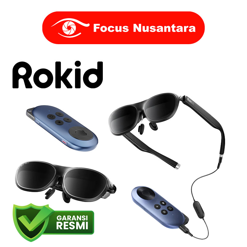 ROKID AR JOY 2 Black ROKID Max 2 + ROKID Station Smartglasses Rokid Smart Glasses GARANSI RESMI