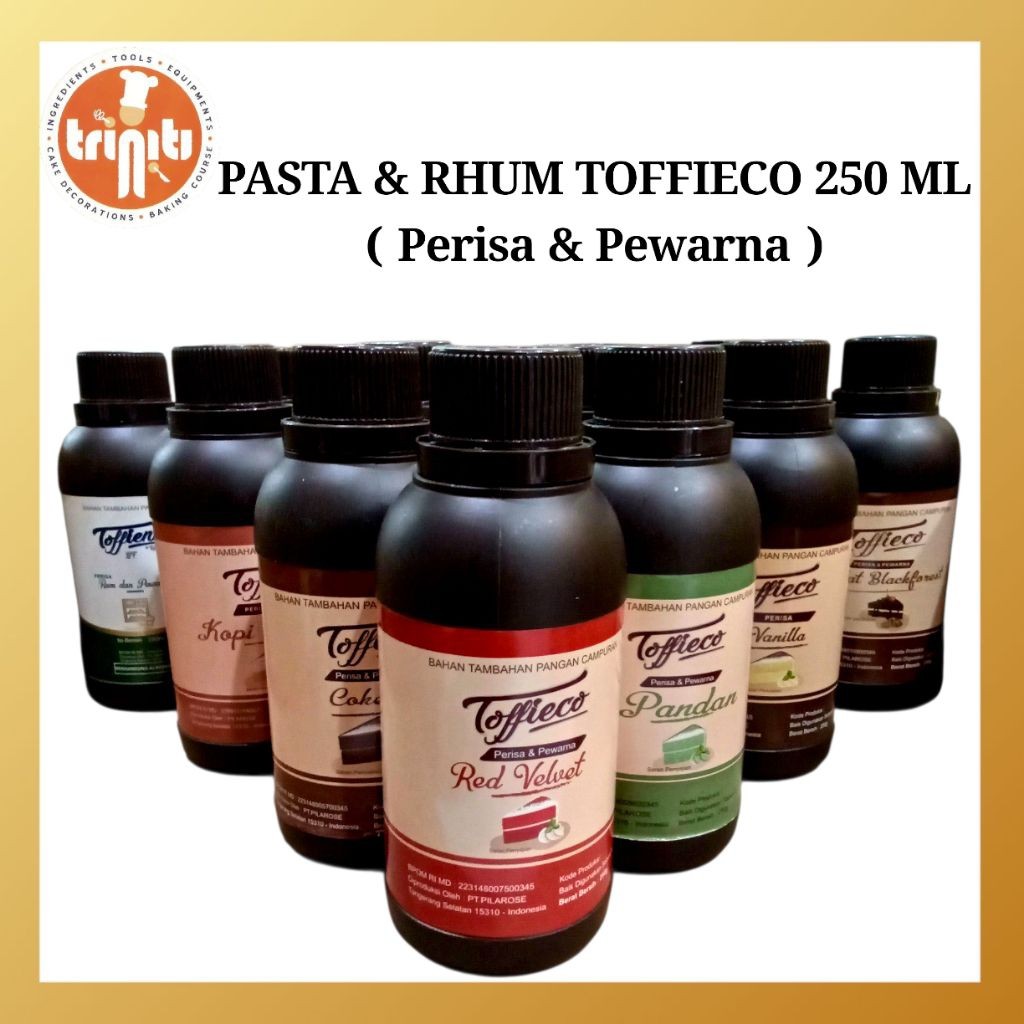 Pasta Toffieco & Rhum Toffieco 250 ML ( Perisa & Pewarna )