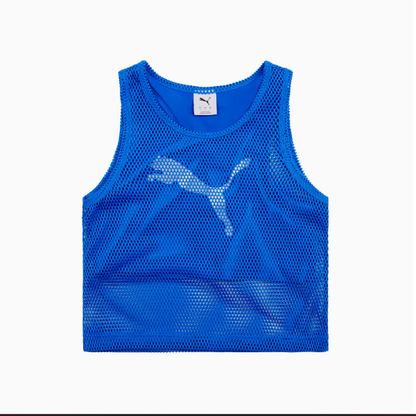 PUMA Baju / Rompi Casual / Kasual Wanita FUTURE.PUMA.ARCHIVE Mesh Cropped Top Warna Mountain Blue - 