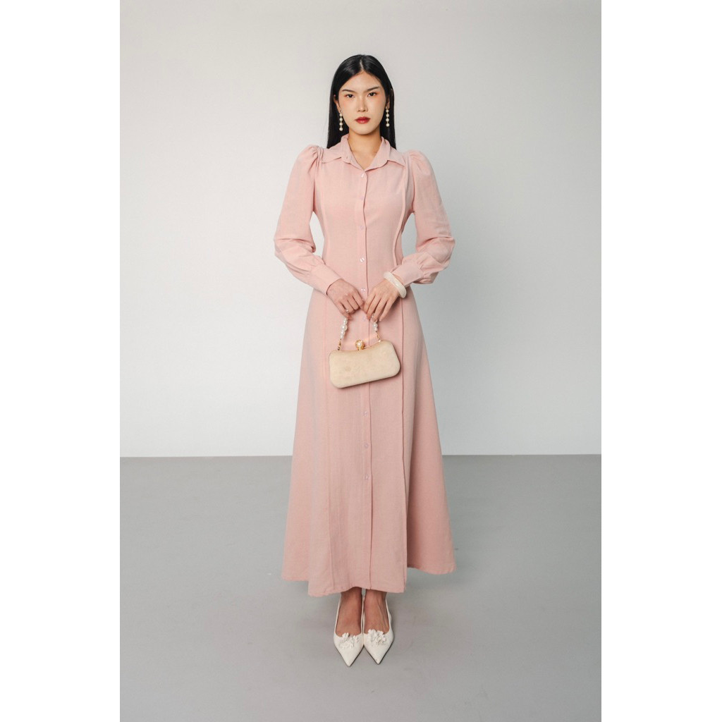 BIG SALE [LAVIA] Emilia Dress / Dress Puffy Sleeves Lengan Panjang