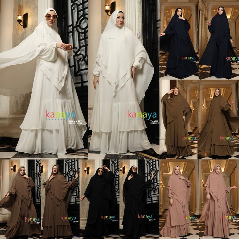Gamis THANA Set Syari Original by Kanaya Boutique Premium