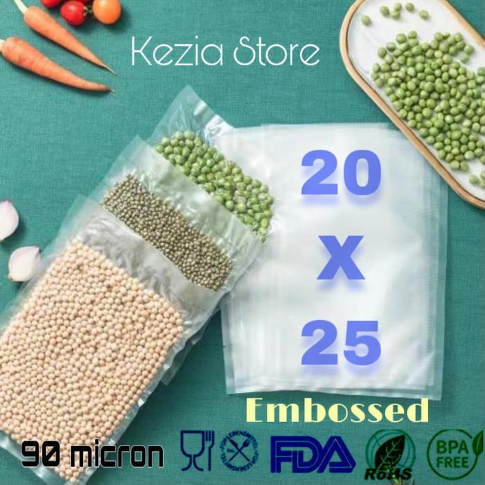 Plastik Vacuum Sealer Emboss (20x25) / Plastik Vakum / Vakum Sealer
