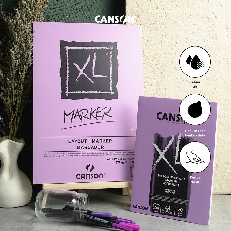 Canson XL Marker 100Sheets A3 70G