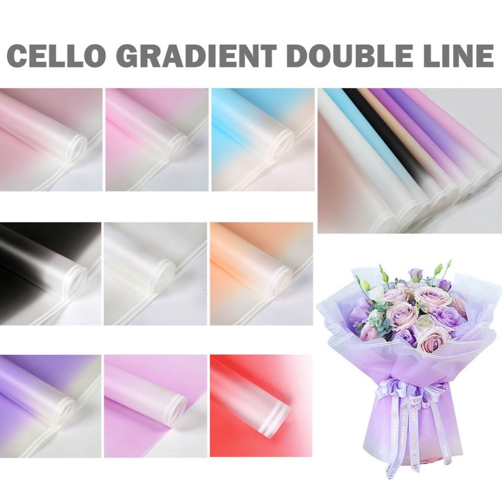 My Flower / Kertas Wrapping Buket Gradasi / Kertas Cellophane / Kertas Celo Buket