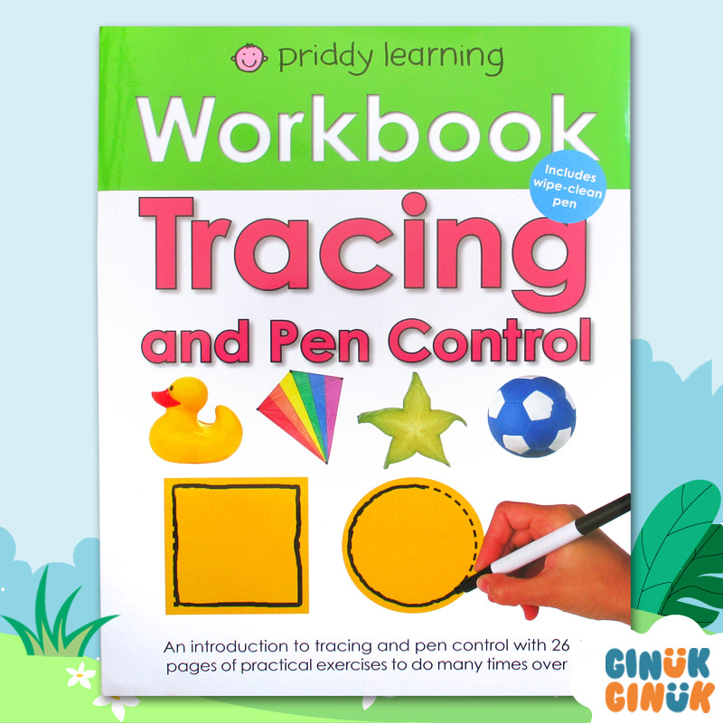 Priddy Books Workbook Tracing and Pen Control Wipe Clean Activities Book With Pen