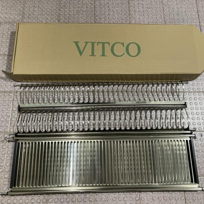 Rak piring gantung stainless 80cm / rak piring kitchen set
