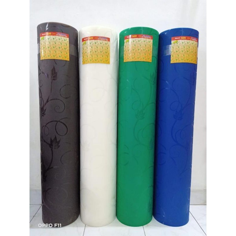 Fiber viber plastik penutup pagar DAUN motif kembang harga per 1 meter