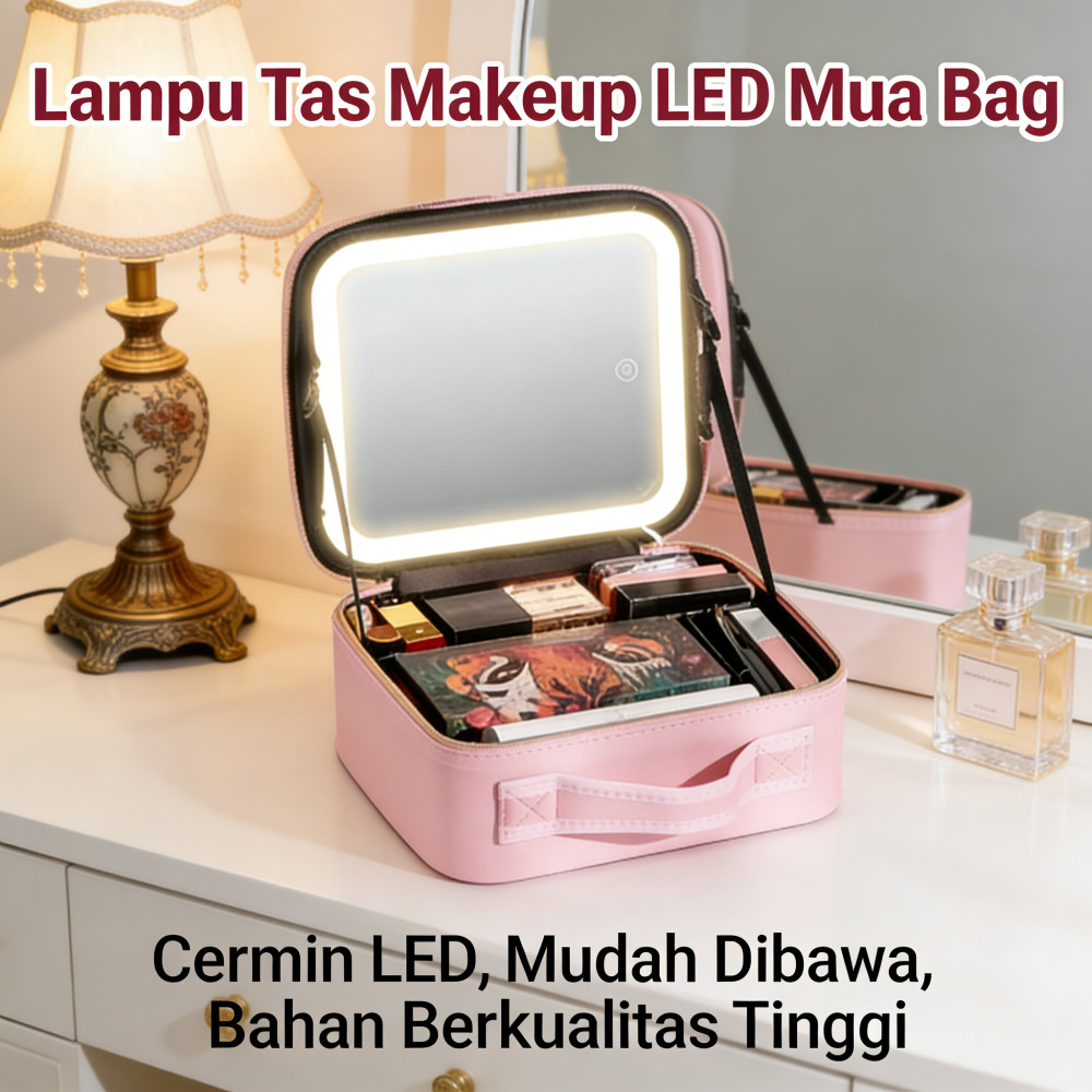 Lampu Tas Makeup LED MUA Case Beauty Tas Beauty Case MUA LED Case Beauty