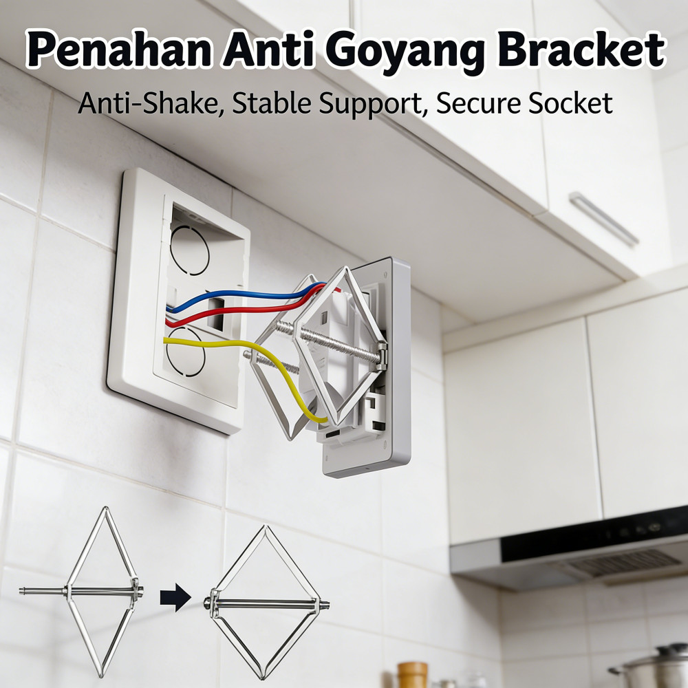 Rahasia Perbaikan Saklar Kaset, Tool Tongkat, Aksesori Wall Installation Box, Tukang Listrik, Panel 