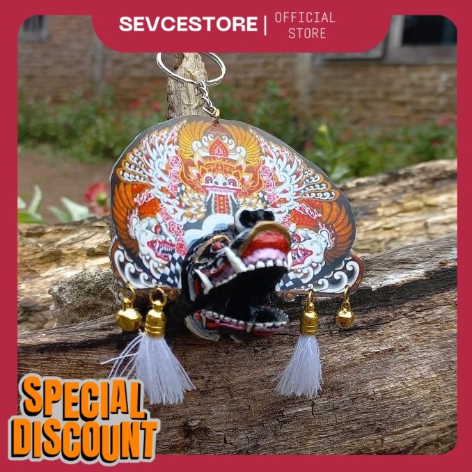 favorit] Miniatur barongan gantungan kunci telon putih GK