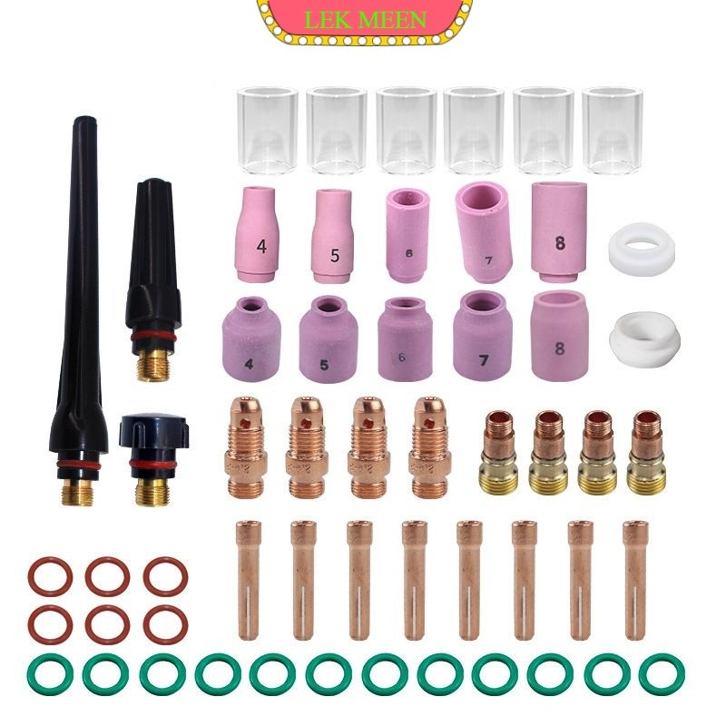 lekmeen- isi 55 Tig Argon Welding Torch Gas Lens Keramik Collet Body WP17 18 26