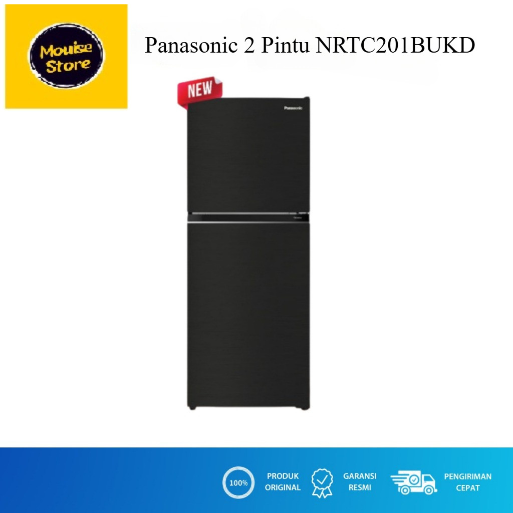 PANASONIC KULKAS 2 PINTU 182 LITER NRTC201BUKD