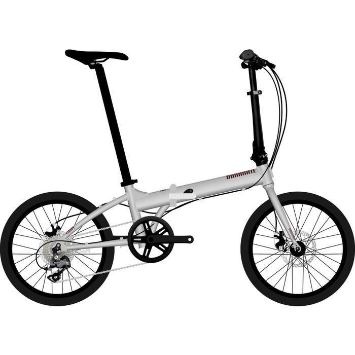Sepeda Lipat / Folding Bike Dominate Coupe 20" - Silver