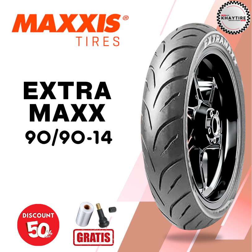 Ban Motor Matic MAXXIS EXTRAMAXX 90/90 Ring 14 Tubeless