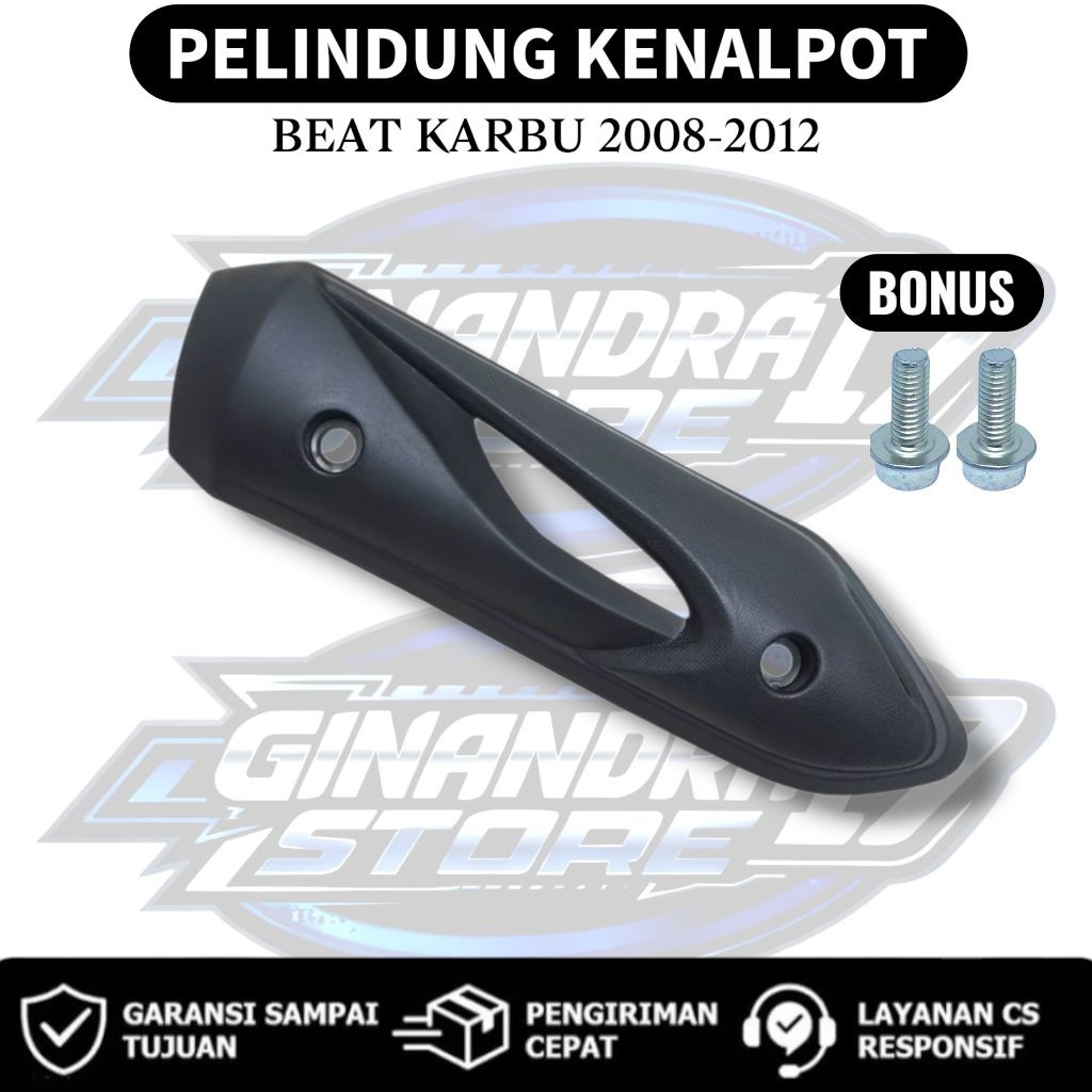 Tutup knalpot Honda Beat karbu 2008-2012 / Pelindung Knalpot Motor Beat karbu