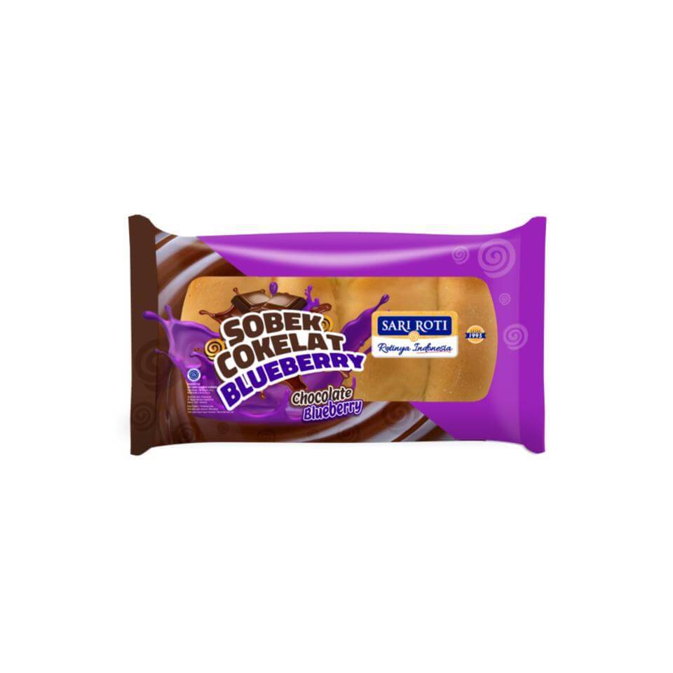 Sari Roti Roti Sobek Cokelat Blueberry 214 gr