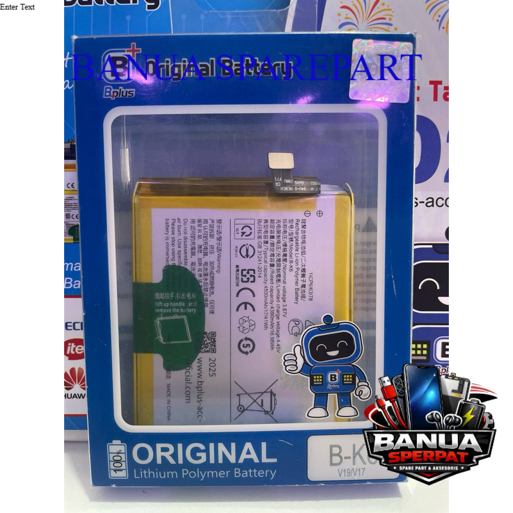 Baterai Vivo B-K6   V19    V17  1919   BK6  BATERAI ORIGINAL