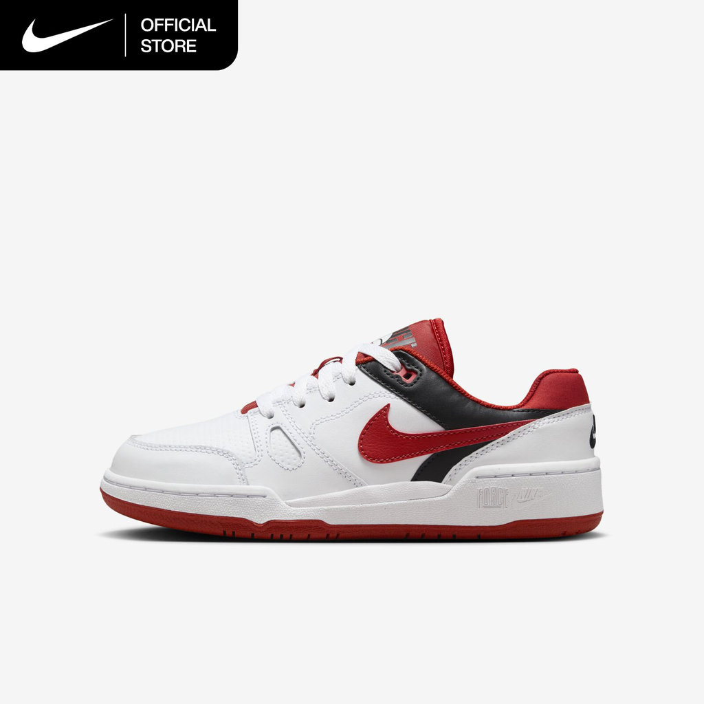 Nike Older Kids' Full Force Low Shoes - White [FV5929-100]