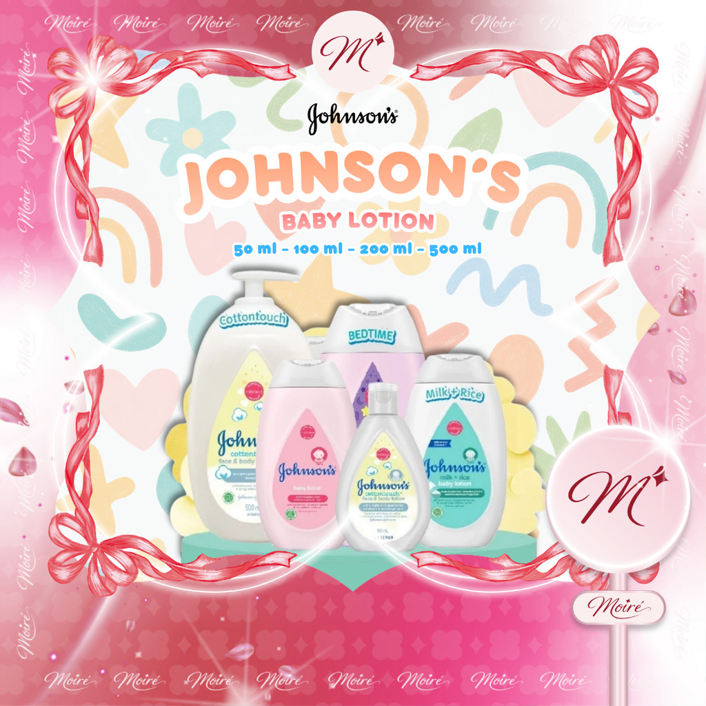 Johnson's Baby Lotion 50/100/200/500ml Losion Skincare Bayi Hypoallergenic