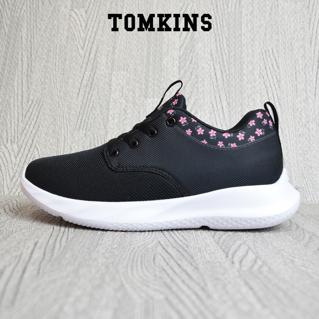 TOMKINS Graime - Hitam Putih Sepatu Sekolah Wanita