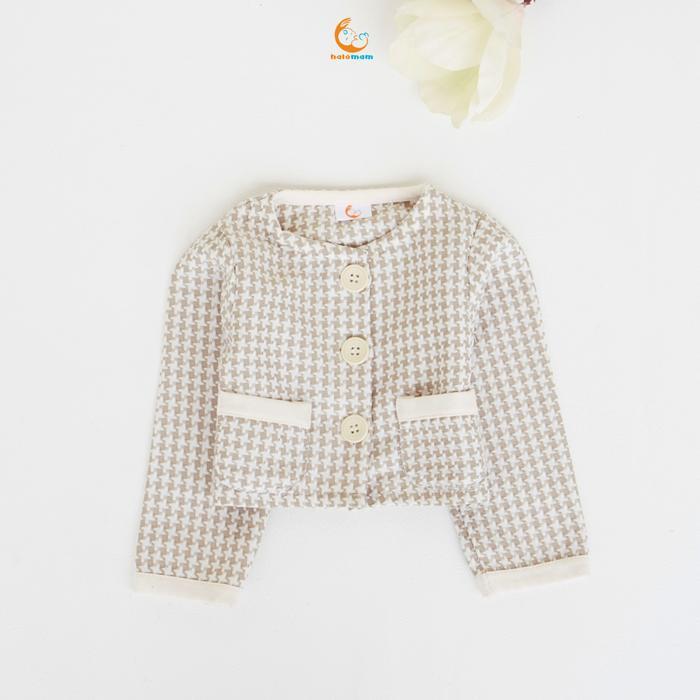 Halomam - Zora Blazer (Blazer Anak/Bayi Perempuan 1 - 6 tahun/Tweed Blazer) - Coksu, XS