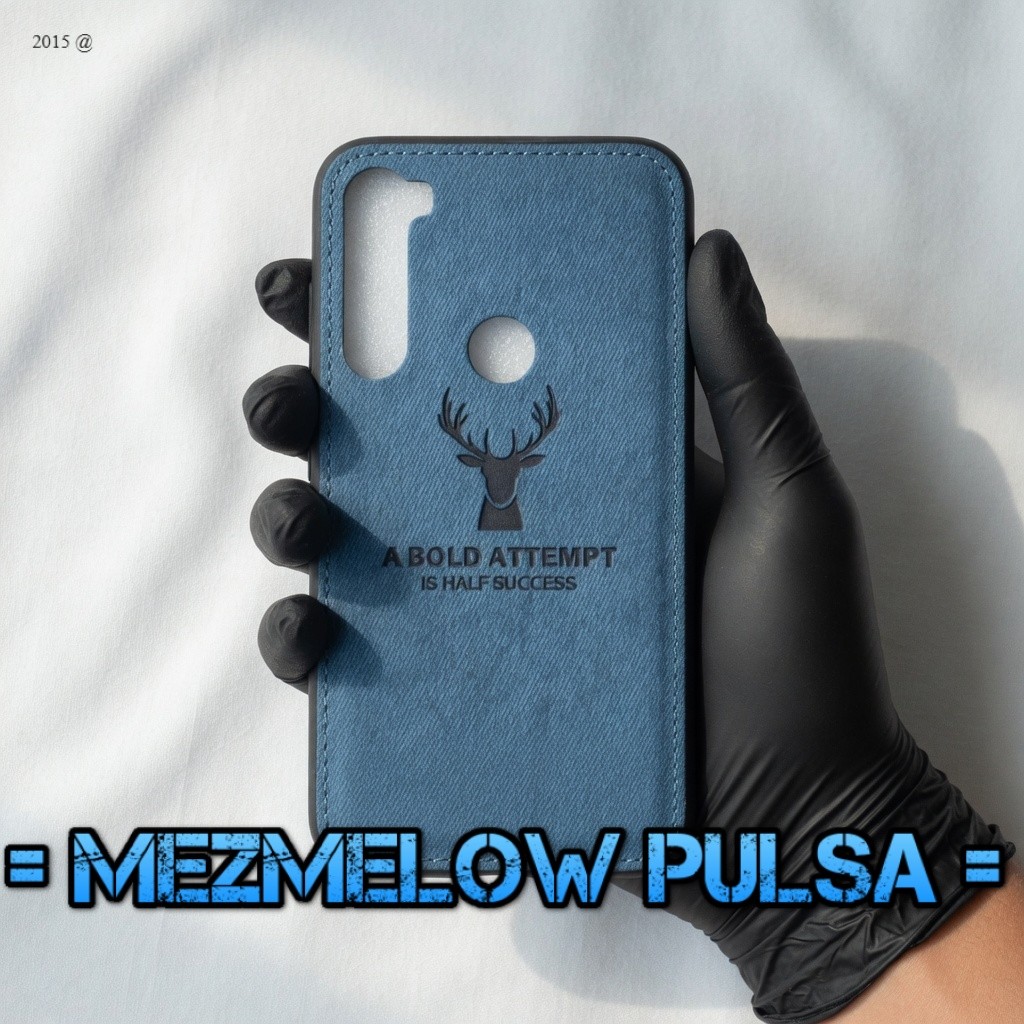 Hard Case Casing Bahan Kain Kanvas Leather Case XIAOMI REDMI NOTE 8 BIASA