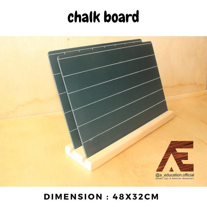 montessori chalkboard papan tulis Chalk board
