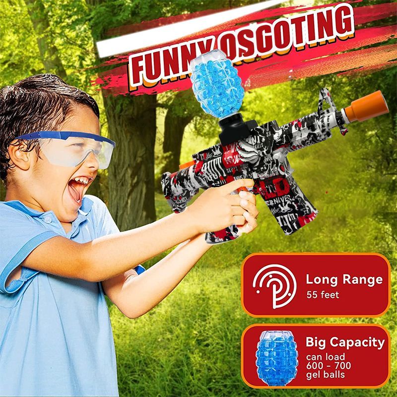Mainan Tembakan AK74 Water Gel Blaster Electric - Automatic Burst Gel Gun Terlaris