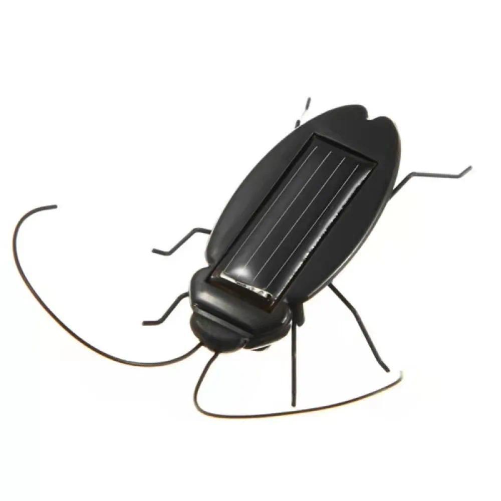 Solar Powered Solar Grasshopper Toy Cockroa Grasshopper Science Education Toy Multi-Foot Worm No Bat
