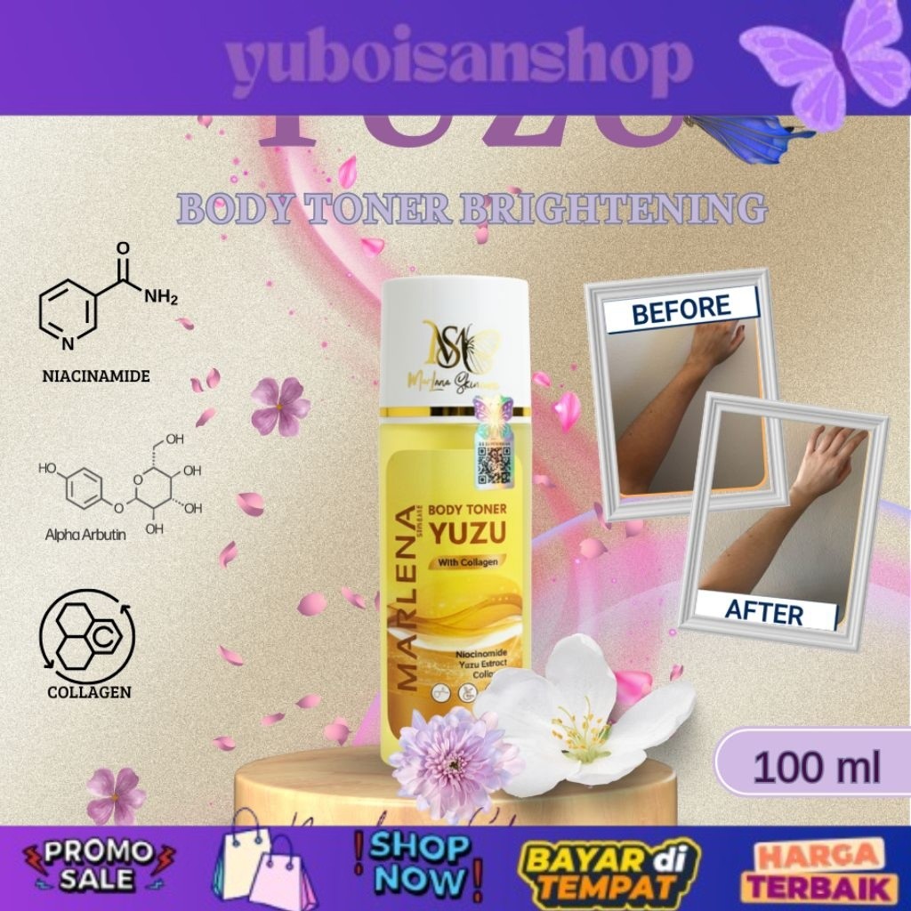 READY NOW Body Toner Yuzu Collagen Marlena Skincare MARLENA