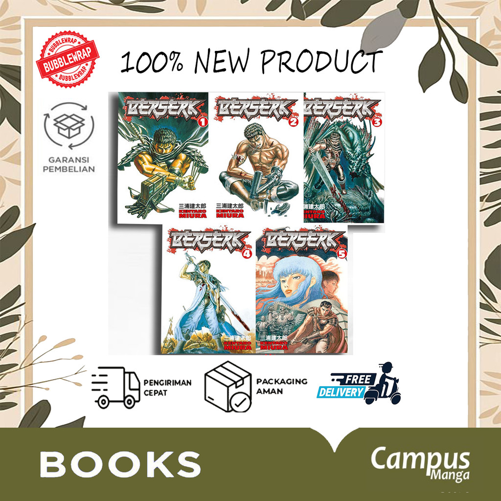 Komik Manga Berserk Vol. 1-42 (English,Indonesia)