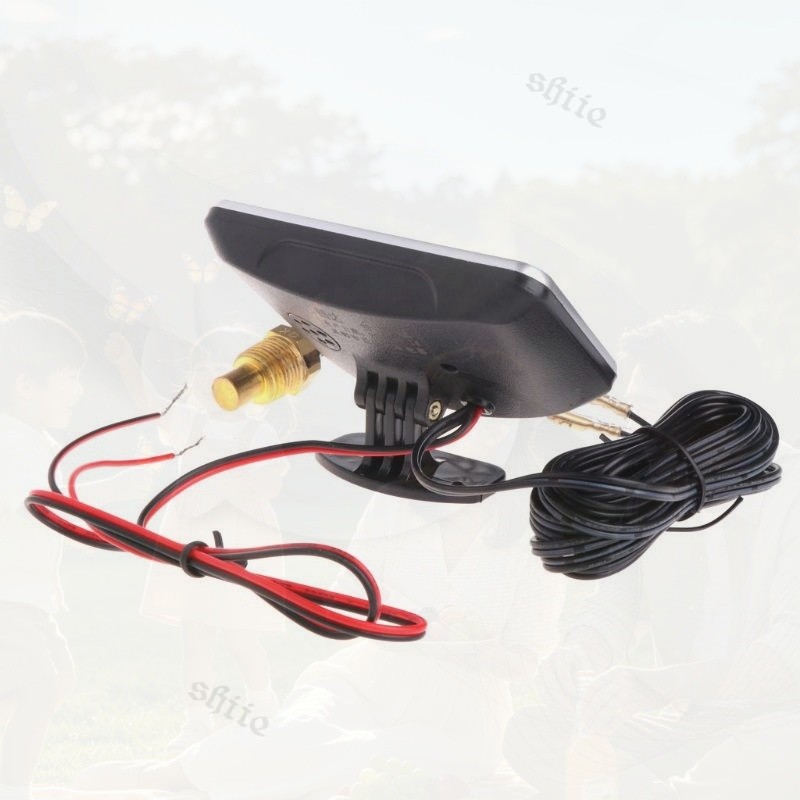 2in1 LCD Digital Water Temperature Thermometer + Voltmeter Mobil Motor Gauge Digital Alarm Buzzer M1