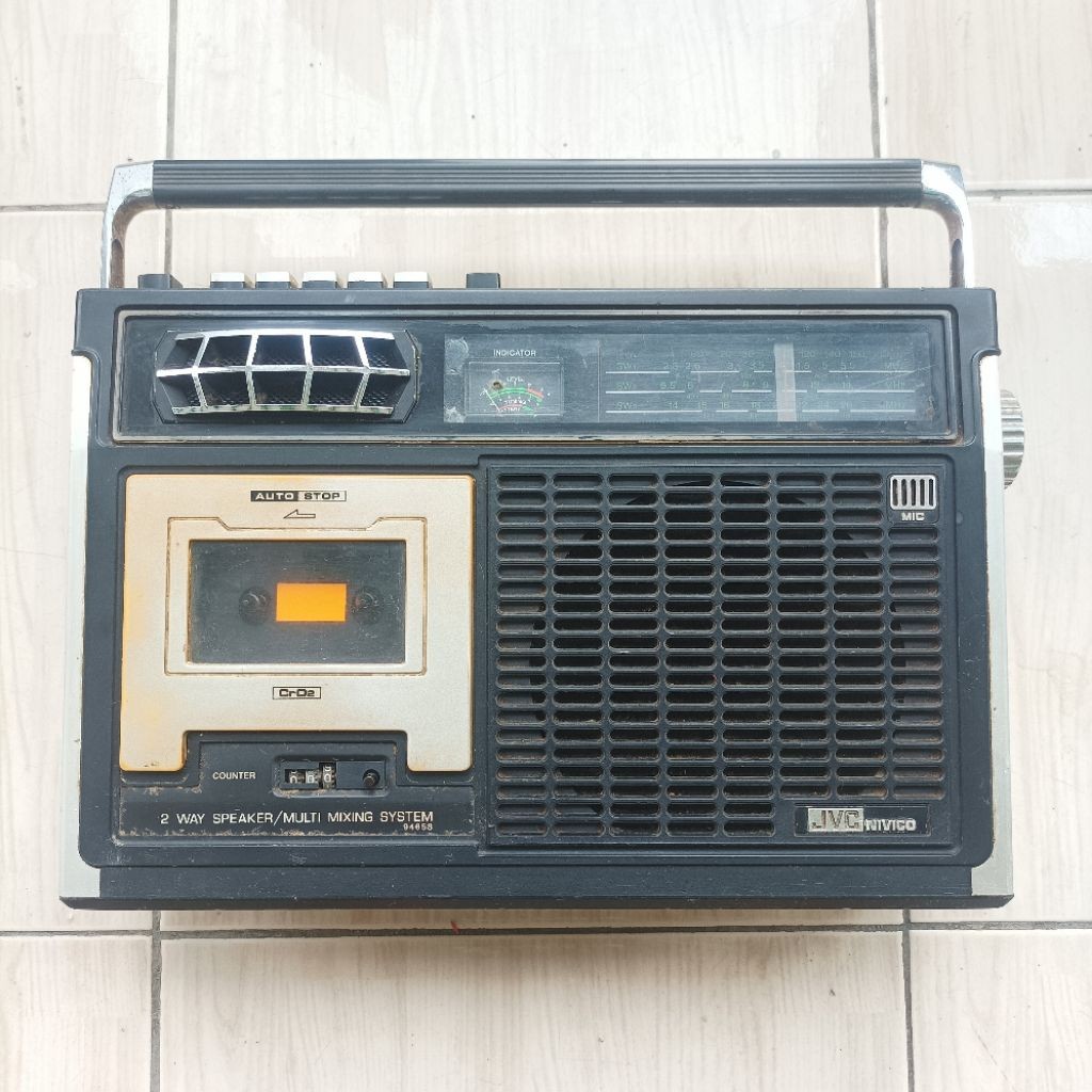 (mahalani01) Vintage Japan Original Jvc Nivico Radio Tape Jadul