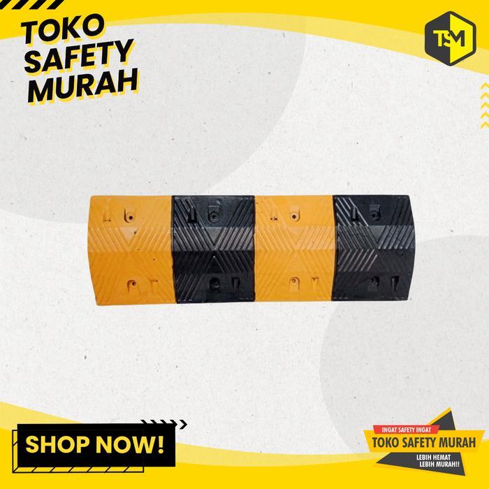 HOT PRODUK TOKO SAFETY MURAH Speed Hump Bump Rubber Polisi Tidur Karet 1 Meter Harga Murah untuk Jal