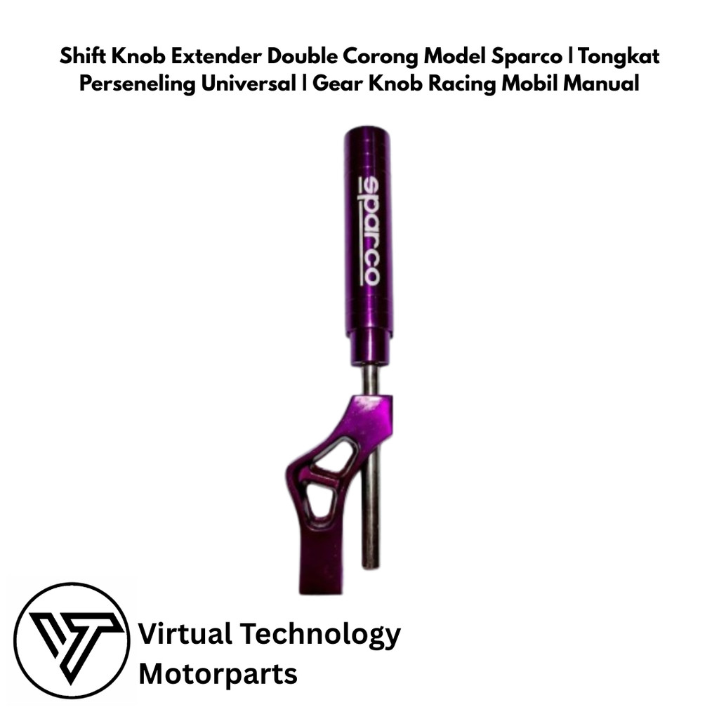 Shift Knob Extender Double Corong Model Sparco | Tongkat Perseneling Universal | Gear Knob Racing Mo