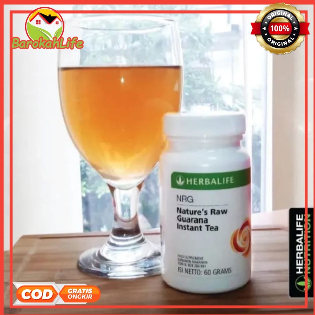 Herbalife Original HERBALIFE NRG Pembakar Lemak Pelangsing Badan Alami Menurunkan Badan teh nrg herb