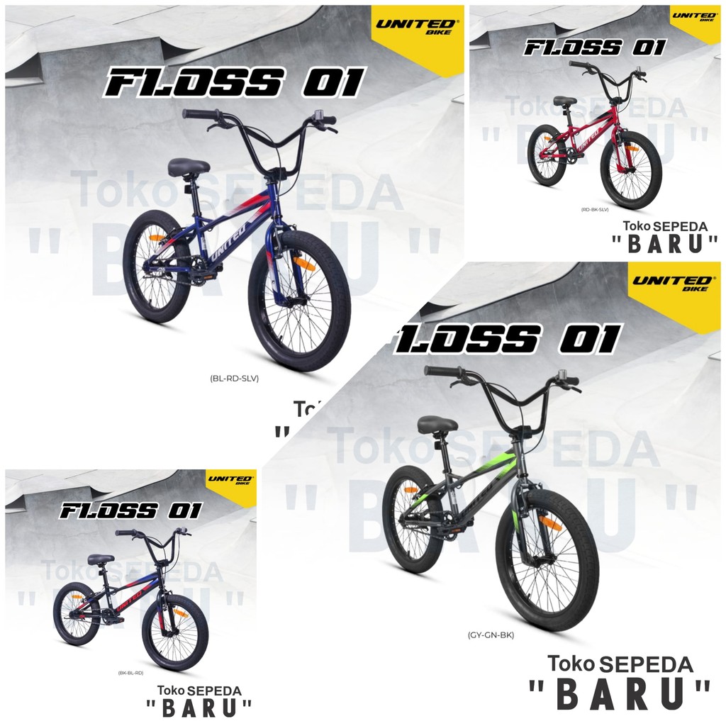 TB - Sepeda BMX UNITED FLOSS 01 Ukuran 20 Inch