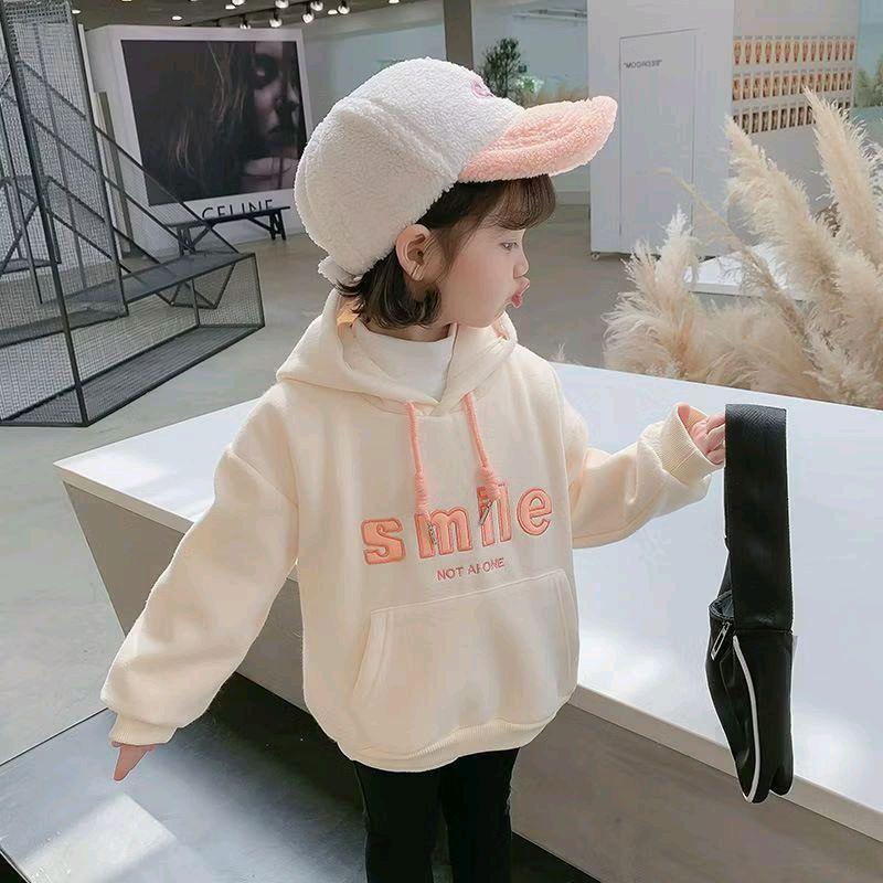 Jaket Hoodie Anak Cowok Cewek Usia 1 - 18 Tahun Jaket Anak Laki-laki Perempuan Warna Pink Putih Kuni
