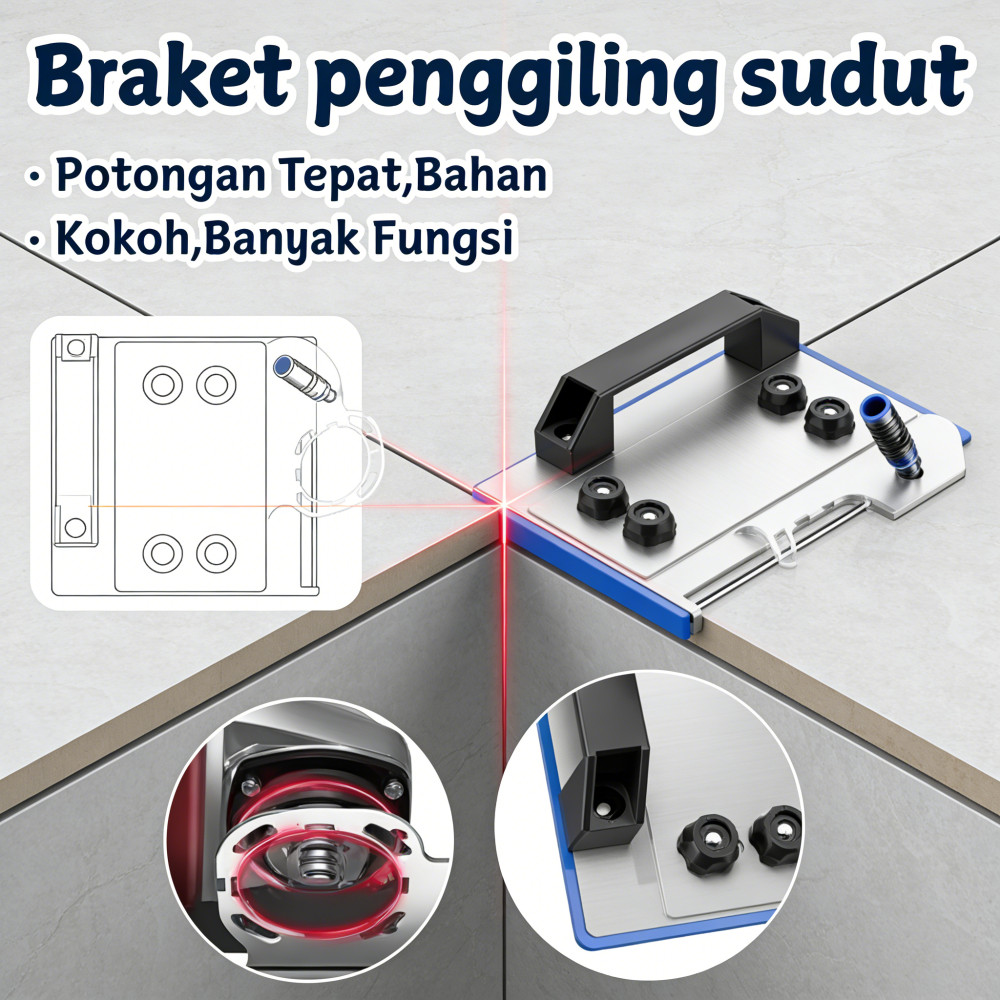 Pemotong sudut 100 keramik portabel 45 derajat model baru serbaguna Alat pemotang sudut kayu dan ker