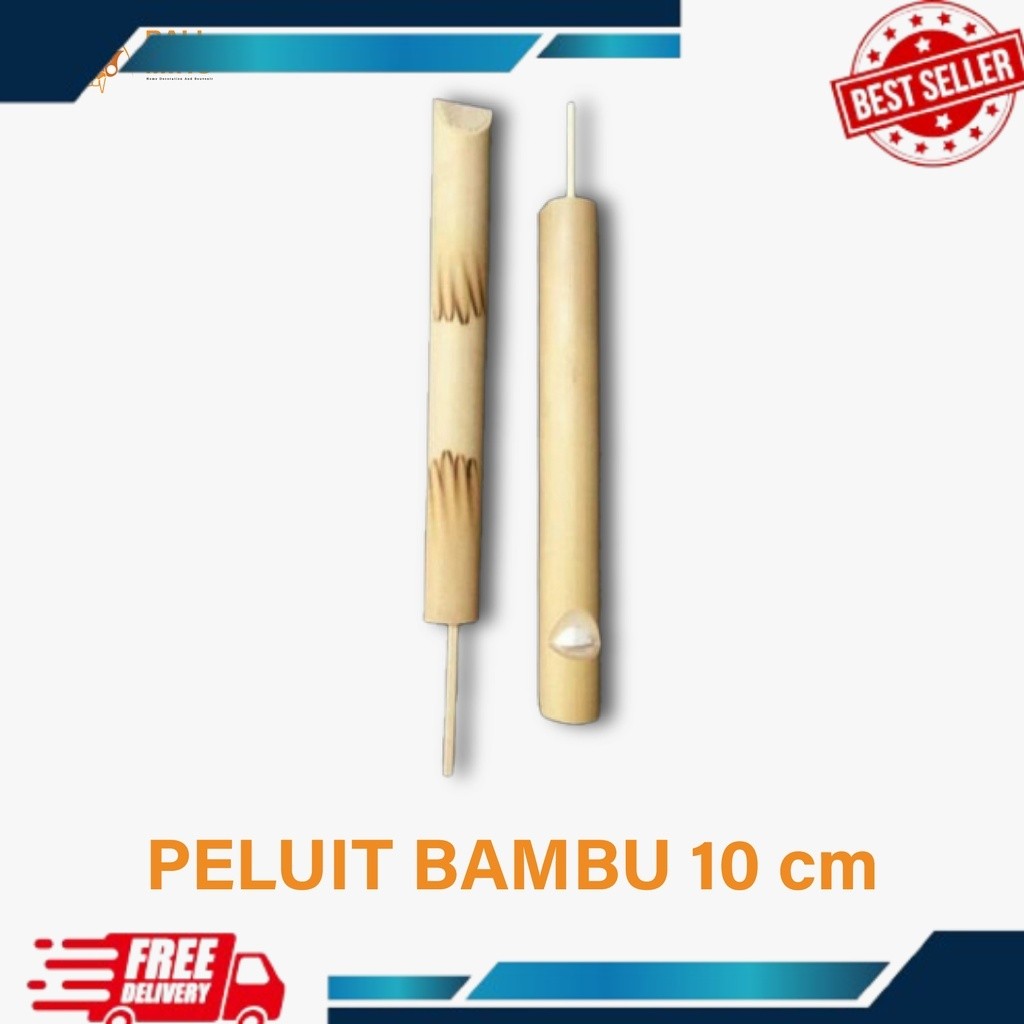 Suitan Bambu - Peluit Bambu - Suitan Unik - Mainan Tradisional - Mainan Daerah - Suitan - Peluit Mai