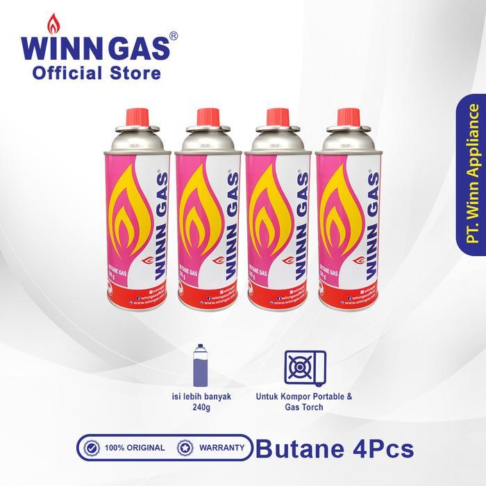 Butane Catridge Winn Gas 4pcs