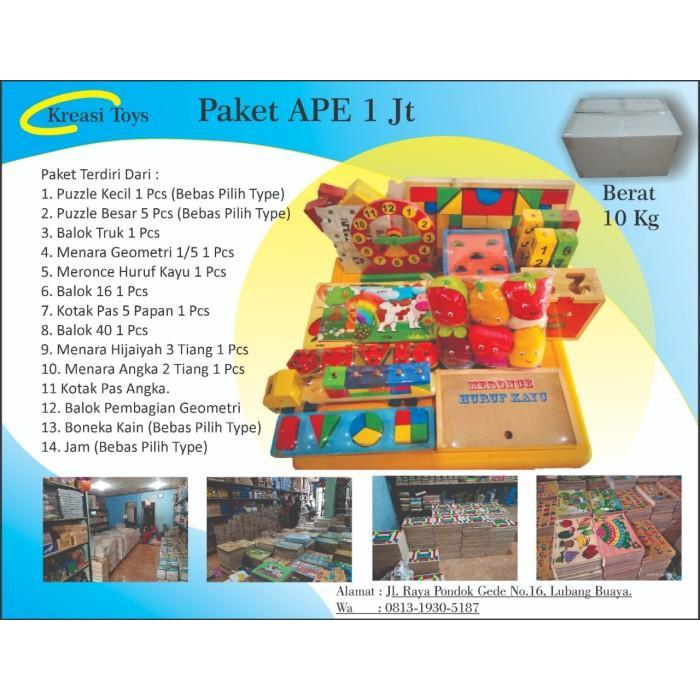 Paket Murah Alat Peraga Edukatif APE PAUD TK [1 juta]