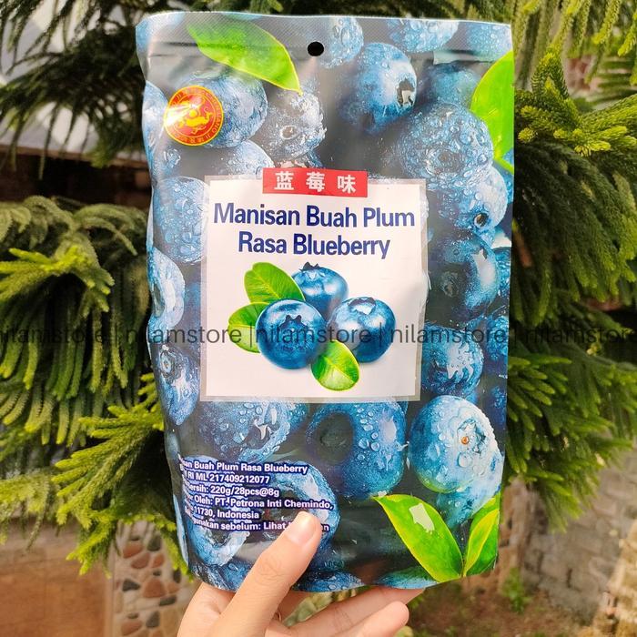 Manisan Buah Plum Rasa Cherry Blueberry Persik Camilan Candy - Plum Blueberry