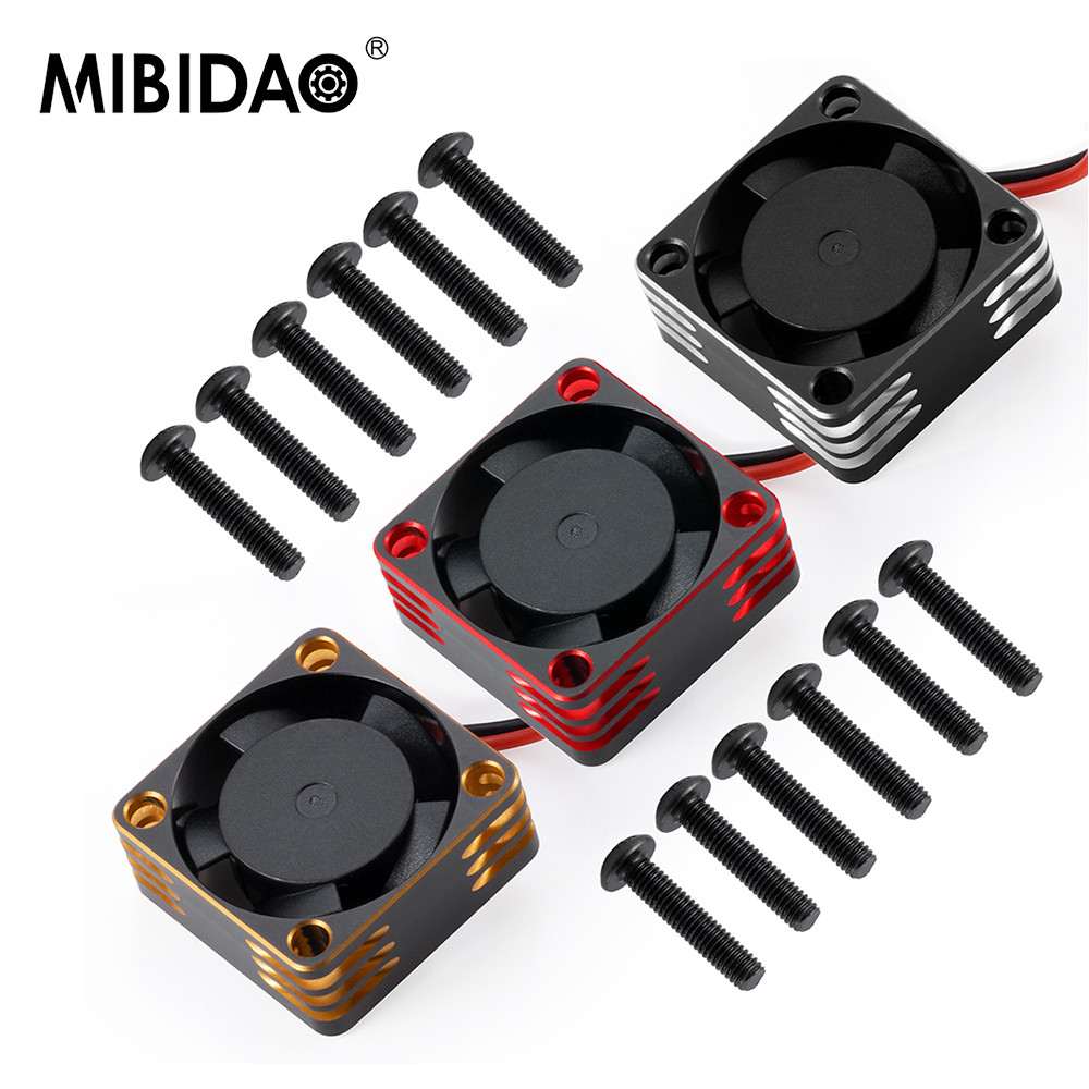 MIBIDAO RC Car 25/30/40mm Metal Heat ssipation Cooling Fan for RC Crawler Motor ESC Cooling RC Car P