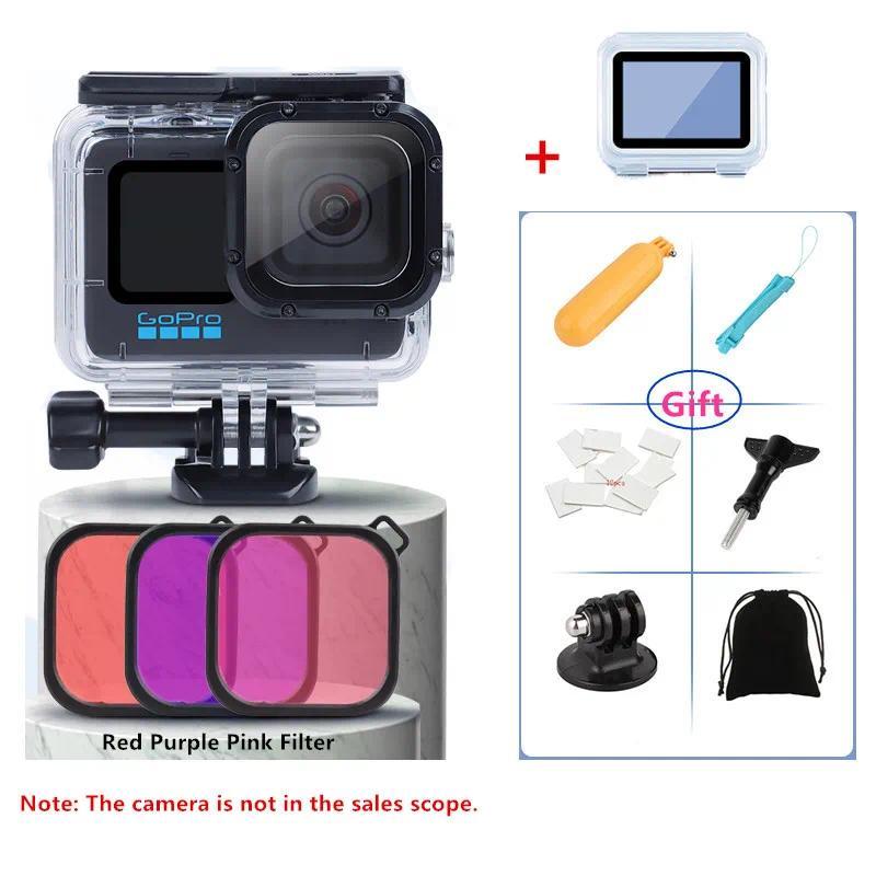 Waterproof Case ving Housing Protective Shell Underwater Box With Tou Screen Back Cover Set For Gopr