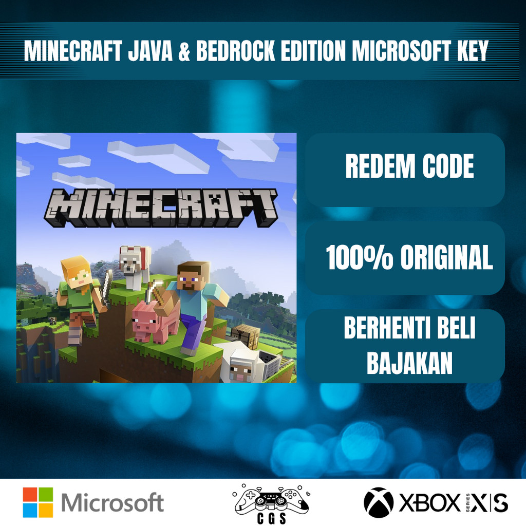 Minecraft Java & Bedrock Edition Microsoft Key