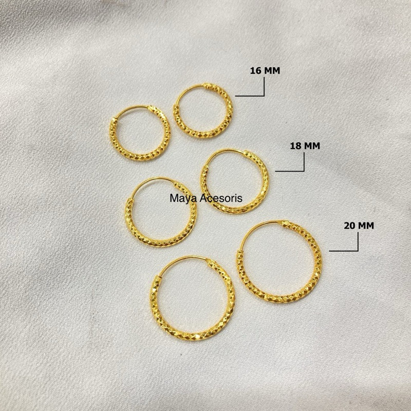 Anting Gipsi Tembaga Lapis Emas Terbaru